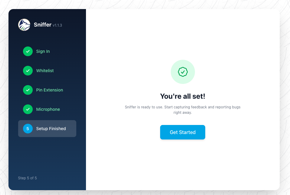 Concluir instalação